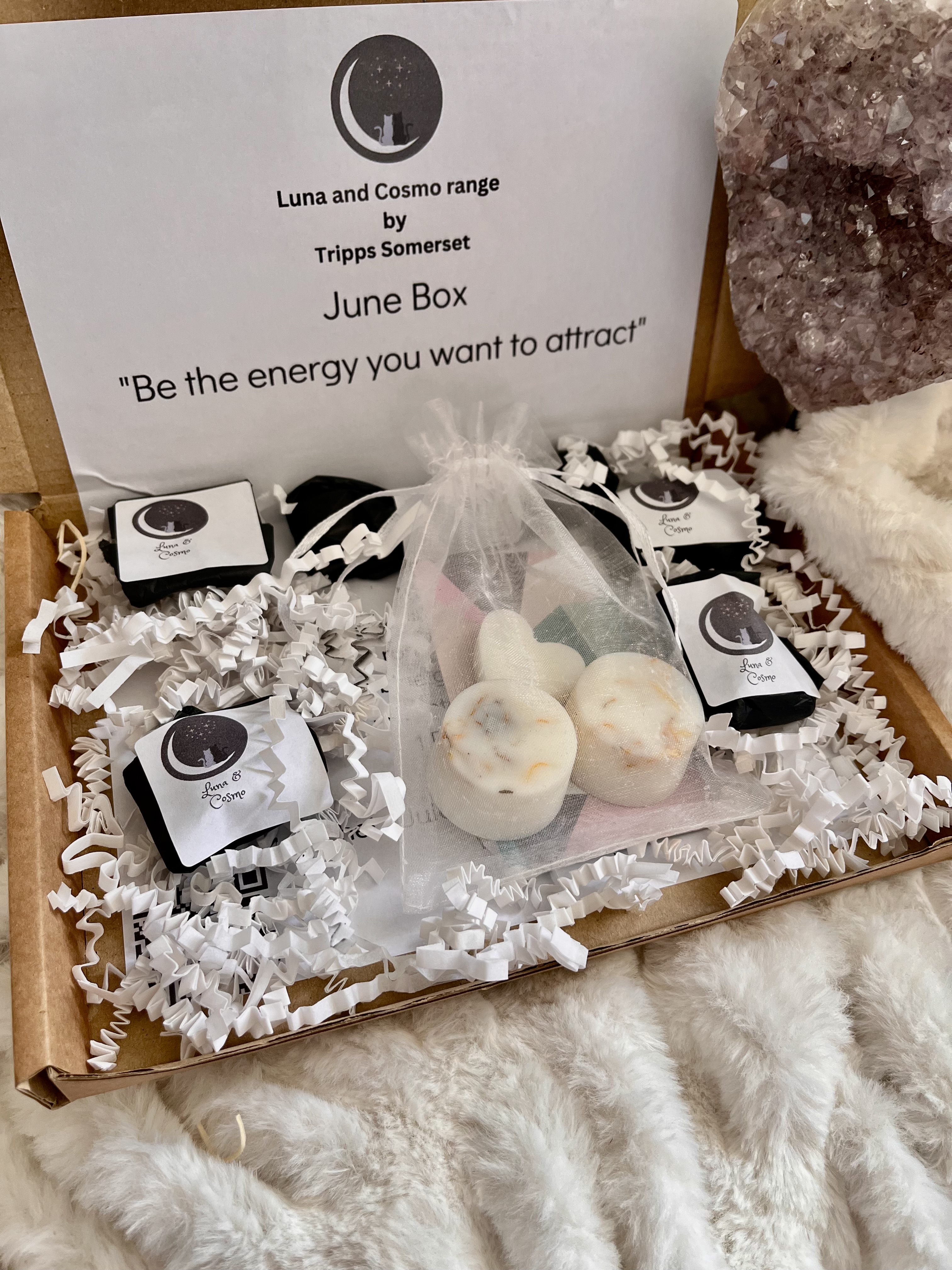 Luna and Cosmo June Crystal and Scent Box